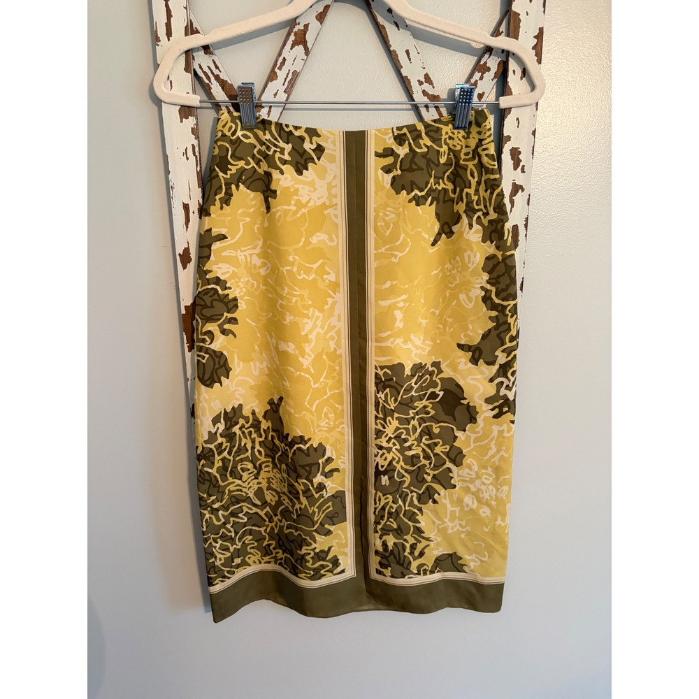 Banana Republic Silk Floral Midi Pencil Skirt Size 0